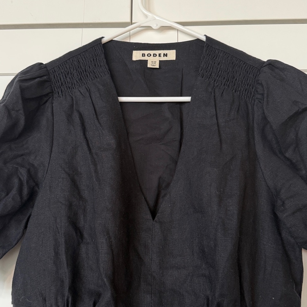 Boden Charcoal Short Sleeve Dress - Picture 3 of 3